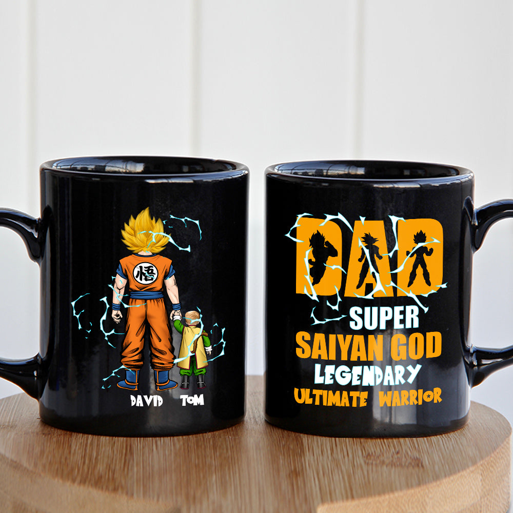 Super Saiyan God Dad Mug - Personalized Gift for Anime Lovers Coffee Mug PopCulturePrints