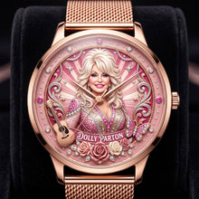Load image into Gallery viewer, “Celebrate Every Moment” - Memorial Famous Singer Mesh Strap Quartz Watch - Personalized Gifts for Fans
