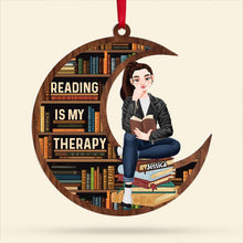 Load image into Gallery viewer, Custom Reading Therapy Ornament for Book Lovers Ornament PopCulturePrints
