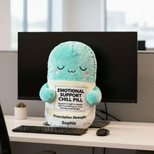 Load image into Gallery viewer, Squeeze Me Tight - Emotional Support Chill Pill Custom Shape Pillow Pillow PopCulturePrints

