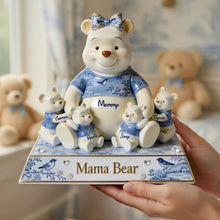 Load image into Gallery viewer, Sweet Mama Bear Acrylic Plaque - Custom Gifts for Moms and Grandmas Shaped Plaques PopCulturePrints
