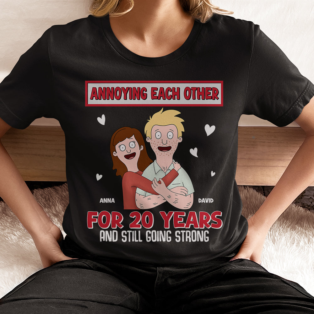 Funny Couples T-Shirt - Annoying Each Other For 20 Years Shirts PopCulturePrints