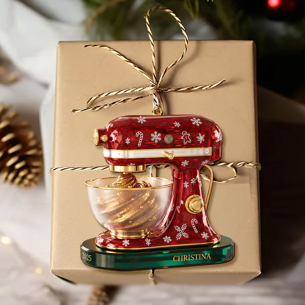 Baking Mixer Ornament - Personalized Gifts for Baking Lovers Ornament PopCulturePrints