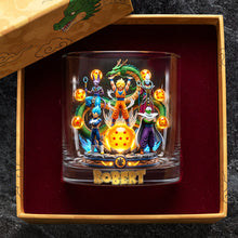 Load image into Gallery viewer, Unleash Your Inner Hero - Legendary Dragon Warrior Whiskey Glass - Personalized Gifts for Anime Lovers Glass PopCulturePrints
