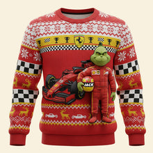 Load image into Gallery viewer, Rev Up Your Style: Green Monster Ugly Sweater - Customizable Gift for Car Lovers AOP Products PopCulturePrints
