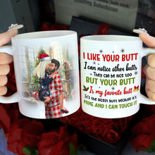 Load image into Gallery viewer, Custom Couple&#39;s Mug - Funny Christmas Butt Quote | Personalized Valentine&#39;s Day Gifts Coffee Mug PopCulturePrints
