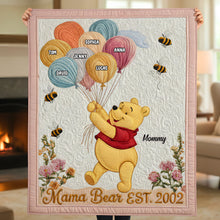 Load image into Gallery viewer, “Mama Bear EST. 2002” - Personalized Blanket - Unique Gift for Mom, Grandma &amp; Loved Ones Blanket PopCulturePrints
