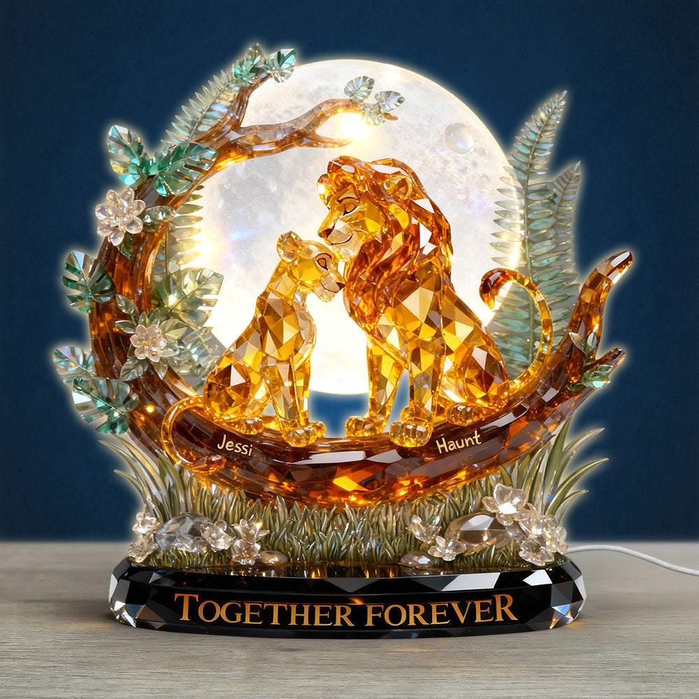 Together Forever - Romantic Couple Acrylic Light Box - Personalized Gifts for Couples Light Box PopCulturePrints