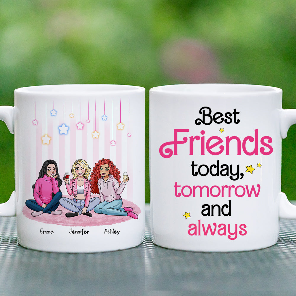 Personalized Best Friends Forever Coffee Mug Coffee Mug PopCulturePrints