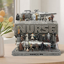 Load image into Gallery viewer, &quot;Best Nurse In The Galaxy&quot; - Personalized Acrylic Plaque for Nurses Shaped Plaques PopCulturePrints
