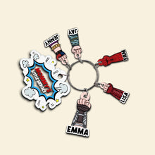 Load image into Gallery viewer, Custom Superhero Keychain for Mom Keychains PopCulturePrints
