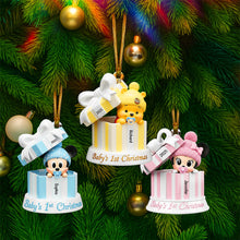 Load image into Gallery viewer, Capture the Magic of Baby&#39;s First Christmas - Personalized Christmas Ornament for Kids Ornament PopCulturePrints
