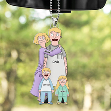 Load image into Gallery viewer, Personalized Family Car Ornament – Customizable Gift for Loved Ones Ornament PopCulturePrints
