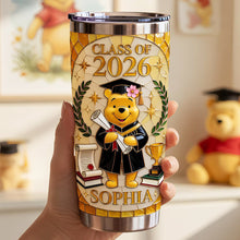 Load image into Gallery viewer, Celebrate Graduation with a Smile - Personalized Tumbler for Graduates Tumbler Cup PopCulturePrints
