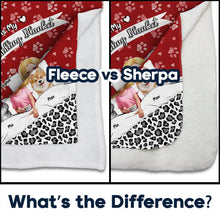 Load image into Gallery viewer, &quot;Cuddle Up with Love - Personalized Dog Cuddling Blanket&quot; - Custom Fleece &amp; Sherpa Blanket for Pet Lovers, Great Gift for Mom &amp; Grandma Fleece Blanket PopCulturePrints
