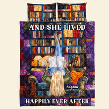 Load image into Gallery viewer, Personalized Book Lover&#39;s Dream Quilt Bed Set Blanket PopCulturePrints
