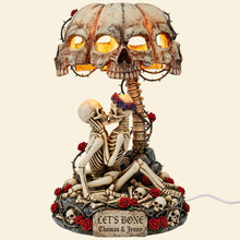 Load image into Gallery viewer, Let's Bone - Naughty Couple Skeleton Acrylic Light Box - Personalized Gifts
