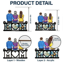 Load image into Gallery viewer, &quot;The Unbreakable Bond: A Personalized Gift for Moms and Grandmas&quot; - Custom Window Hanging Suncatcher Ornament Suncatcher Ornament PopCulturePrints
