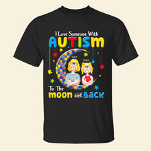 Load image into Gallery viewer, I Love Someone With Autism T-Shirt - Personalized Gift for Autism Awareness Shirts PopCulturePrints
