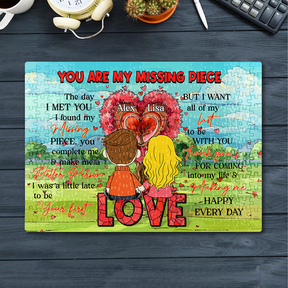 Personalized Couples Jigsaw Puzzle - You Are My Missing Piece Gift Jigsaw Puzzles PopCulturePrints