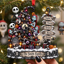 Load image into Gallery viewer, "Celebrate the Spooky Season with a Unique Touch" - Personalized Spooky Tree Christmas Ornament - Gift for Family and Friends Ornament PopCulturePrints
