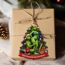 Load image into Gallery viewer, House Divided But Our Love United - Personalized Baseball Ornament for Couples Ornament PopCulturePrints
