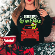 Load image into Gallery viewer, Personalized Merry GrinchMas Glitter Shirt for Off-road Lovers
