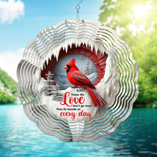 Load image into Gallery viewer, Personalized Memorial Wind Spinner with Red Cardinal Design Ornament PopCulturePrints
