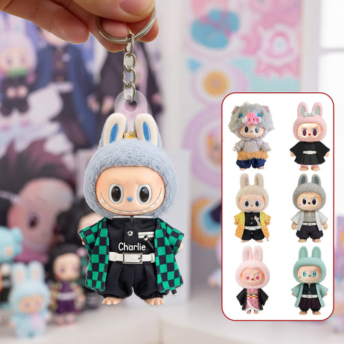 Unlock the Charm: Personalized Acrylic Keychain for Kids Keychains PopCulturePrints