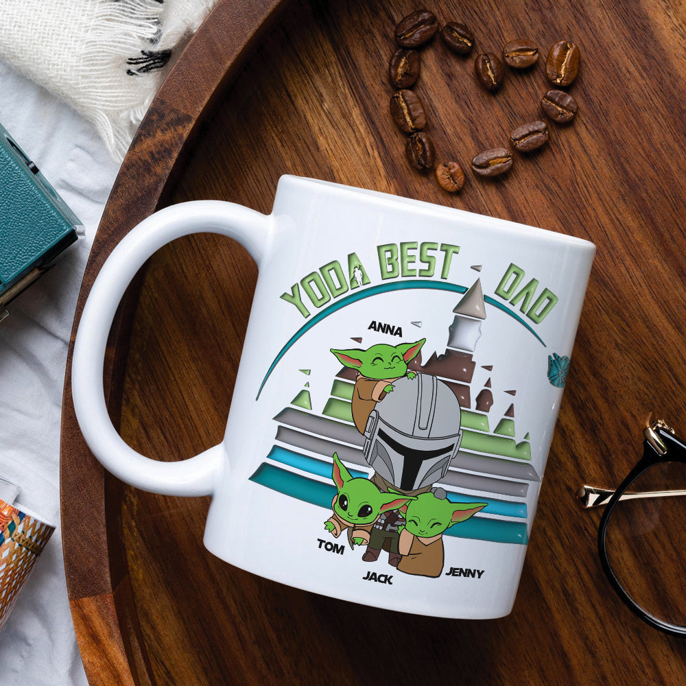 Yoda Best Dad Personalized Coffee Mug - Perfect Father's Day Gift Coffee Mug PopCulturePrints