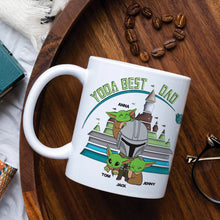 Load image into Gallery viewer, Yoda Best Dad Personalized Coffee Mug - Perfect Father&#39;s Day Gift Coffee Mug PopCulturePrints
