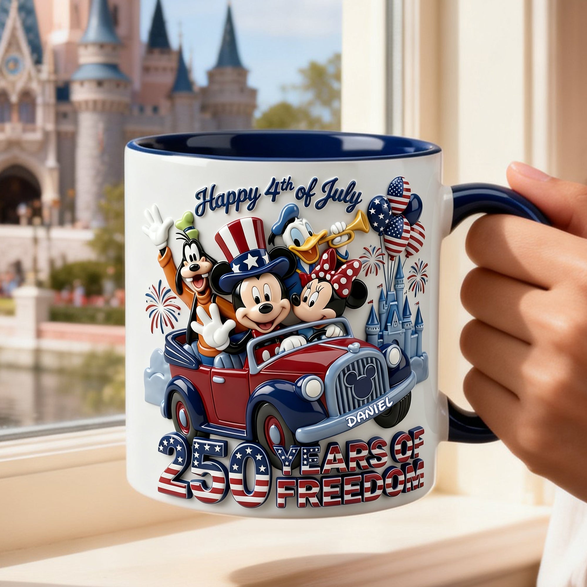 Celebrate USA's 250th Anniversary - Personalized Coffee Accent Mug for Patriots Coffee Mug PopCulturePrints