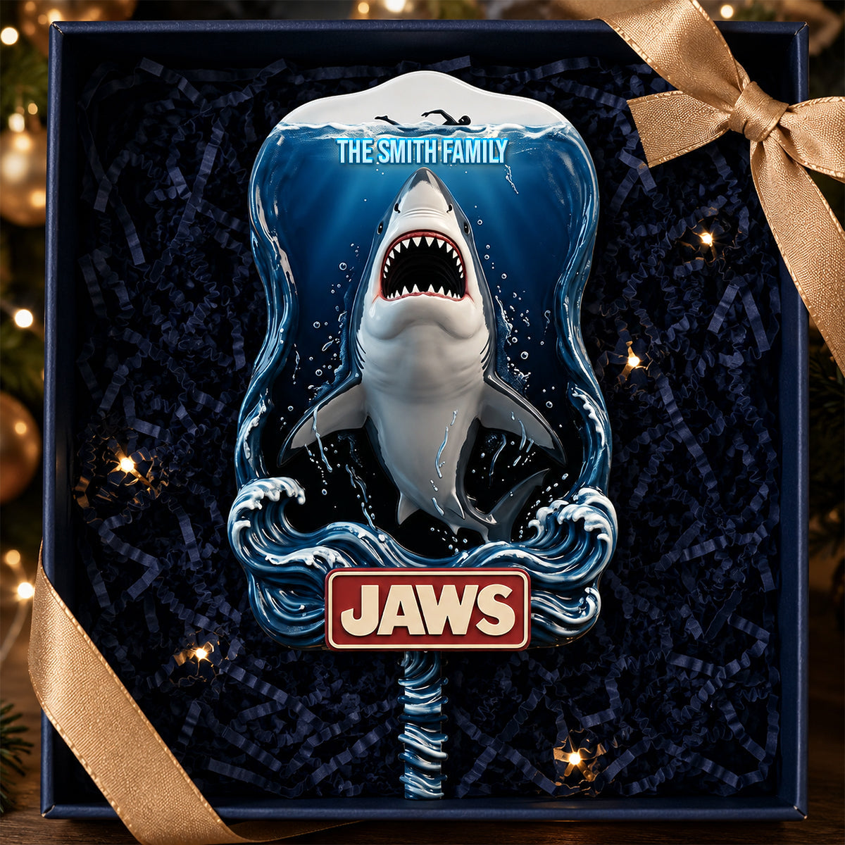 The Leviathan Of The Deep Tree Topper - A Unique Personalized Christmas Gift for Shark Fans Ornament PopCulturePrints