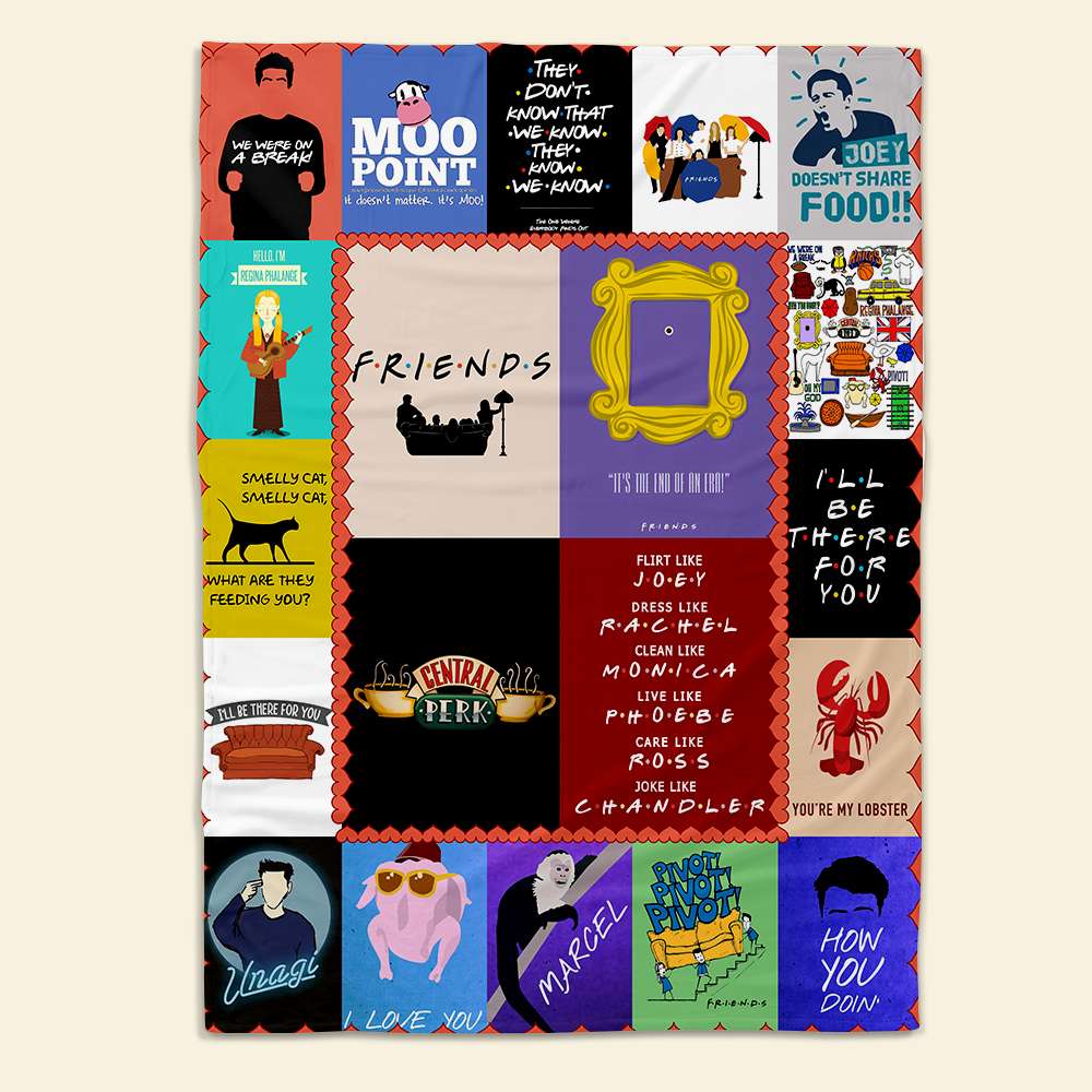 Friends TV Show Fan Blanket - Cozy Anniversary Gift Blanket PopCulturePrints