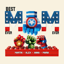 Load image into Gallery viewer, Best Mom Ever - Personalized Mom Squad Bump Power Acrylic Plaque Shaped Plaques PopCulturePrints
