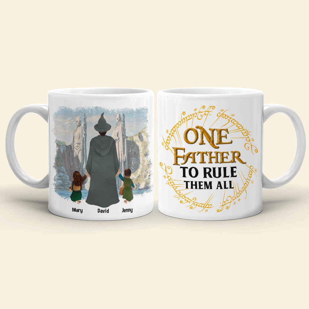 Personalized Mug: One Father to Rule Them All Coffee Mug PopCulturePrints