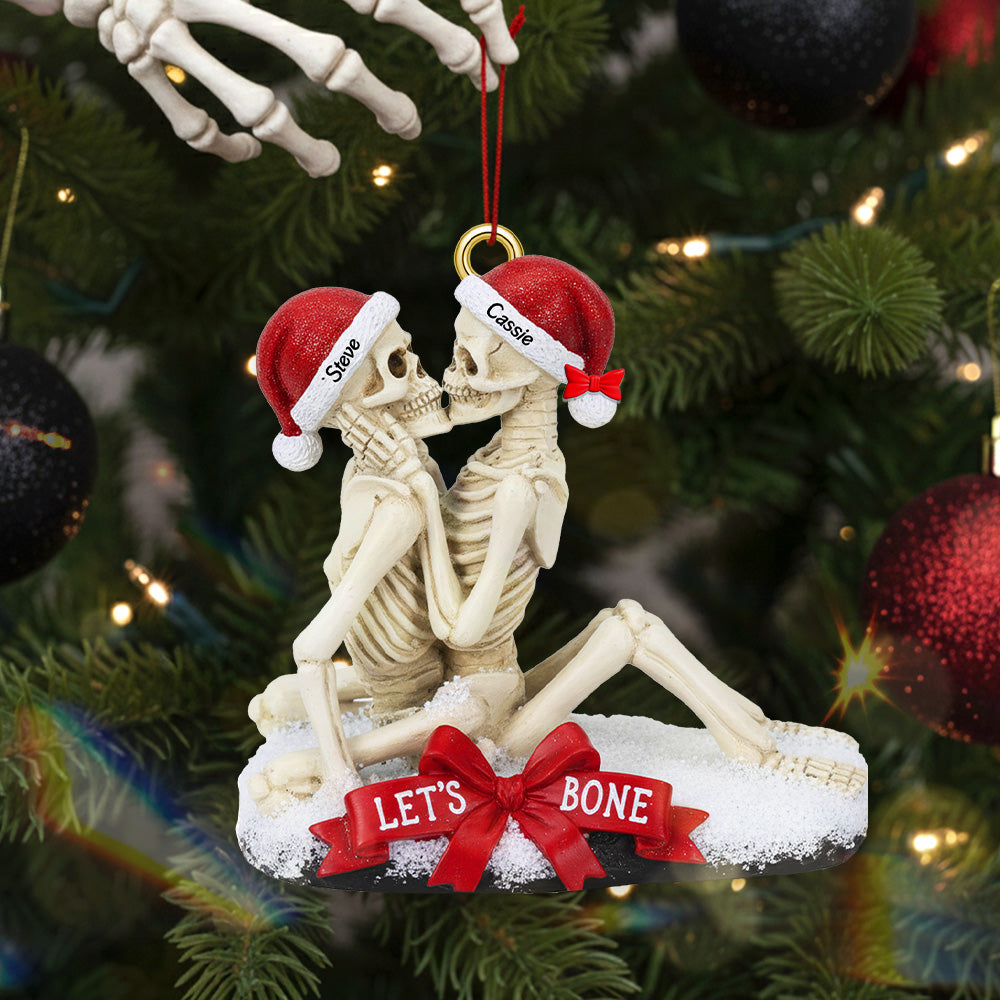 Let's Bone Together - Personalized Christmas Ornament for Couples Ornament PopCulturePrints