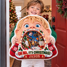 Load image into Gallery viewer, Oh No! It's Christmas Again Pillow - Personalized Gift for Holiday Cheer
