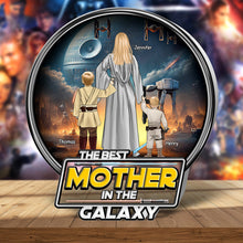 Load image into Gallery viewer, The Best Mother in the Galaxy - Personalized Gifts for Mom Shaped Plaques PopCulturePrints
