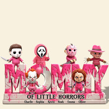Load image into Gallery viewer, &quot;Every Mom Has a Little Horror - Personalized Plaque for the Unique Mom&quot; - Custom Gift for Mom, Grandma &amp; More Shaped Plaques PopCulturePrints
