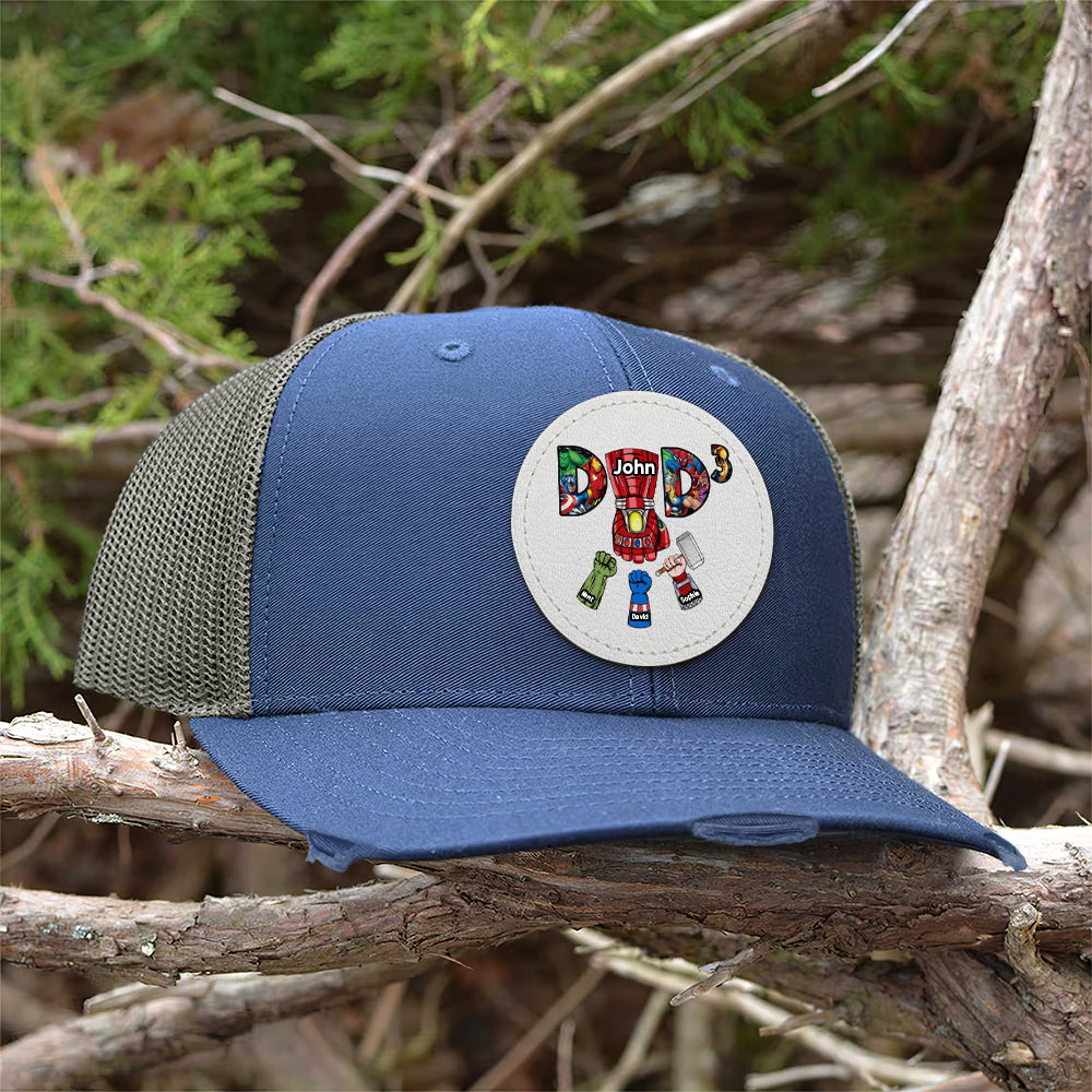 Custom 'Super Dad' Distressed Cap - Father's Day Gift Caps PopCulturePrints