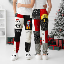 Load image into Gallery viewer, Personalized Couples Christmas Sweatpants - A Joyful Gift for Every Couple! Shorts and Pants PopCulturePrints
