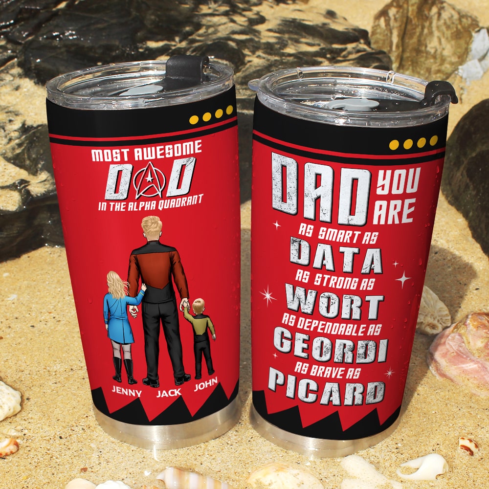 Personalized Sci-Fi Dad Tumbler - Unique Gift for Father's Day Tumbler Cup PopCulturePrints