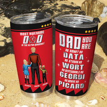 Load image into Gallery viewer, Personalized Sci-Fi Dad Tumbler - Unique Gift for Father&#39;s Day Tumbler Cup PopCulturePrints
