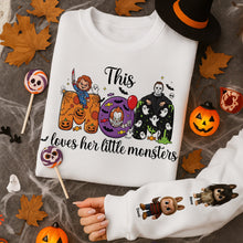 Load image into Gallery viewer, This Nana Loves Her Little Monsters - Personalized Horror Shirt for Grandma AOP Products PopCulturePrints
