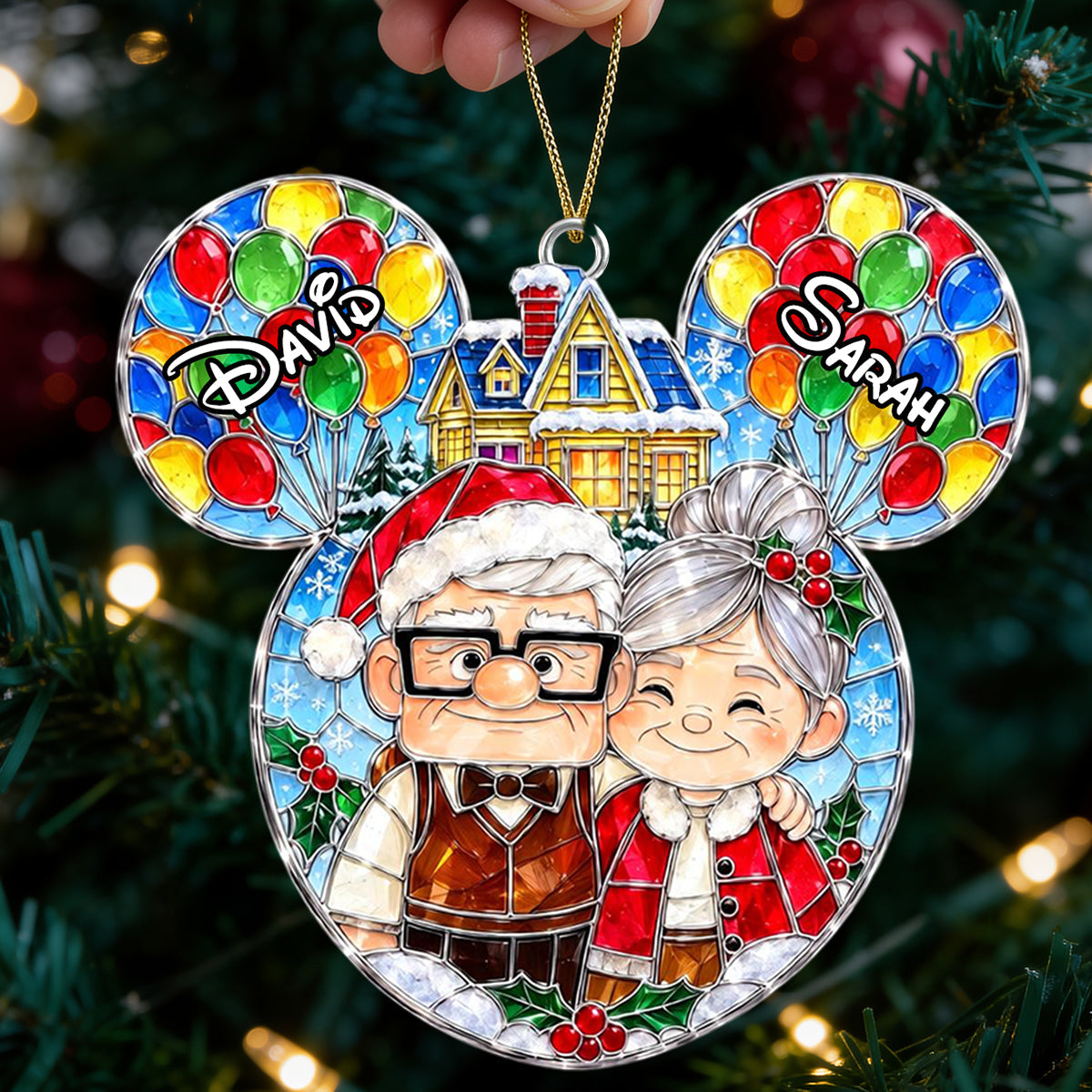 Dreamy Adventure Couple Ornament - Personalized Christmas Gift For Couples 06OHDT050926 Ornament PopCulturePrints
