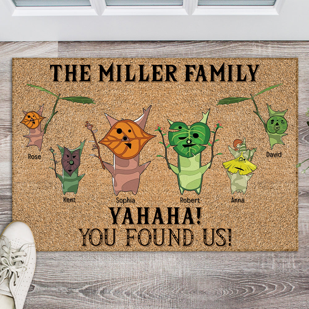 Personalized Family Doormat - Whimsical Welcome for Your Home Doormat PopCulturePrints