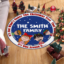 Load image into Gallery viewer, Personalized Family Christmas Round Rug - Celebrate Together 2023 Doormat PopCulturePrints
