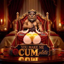 Load image into Gallery viewer, You Make Me CUMplete - Personalized Naughty Couple Acrylic Light Box Light Box PopCulturePrints
