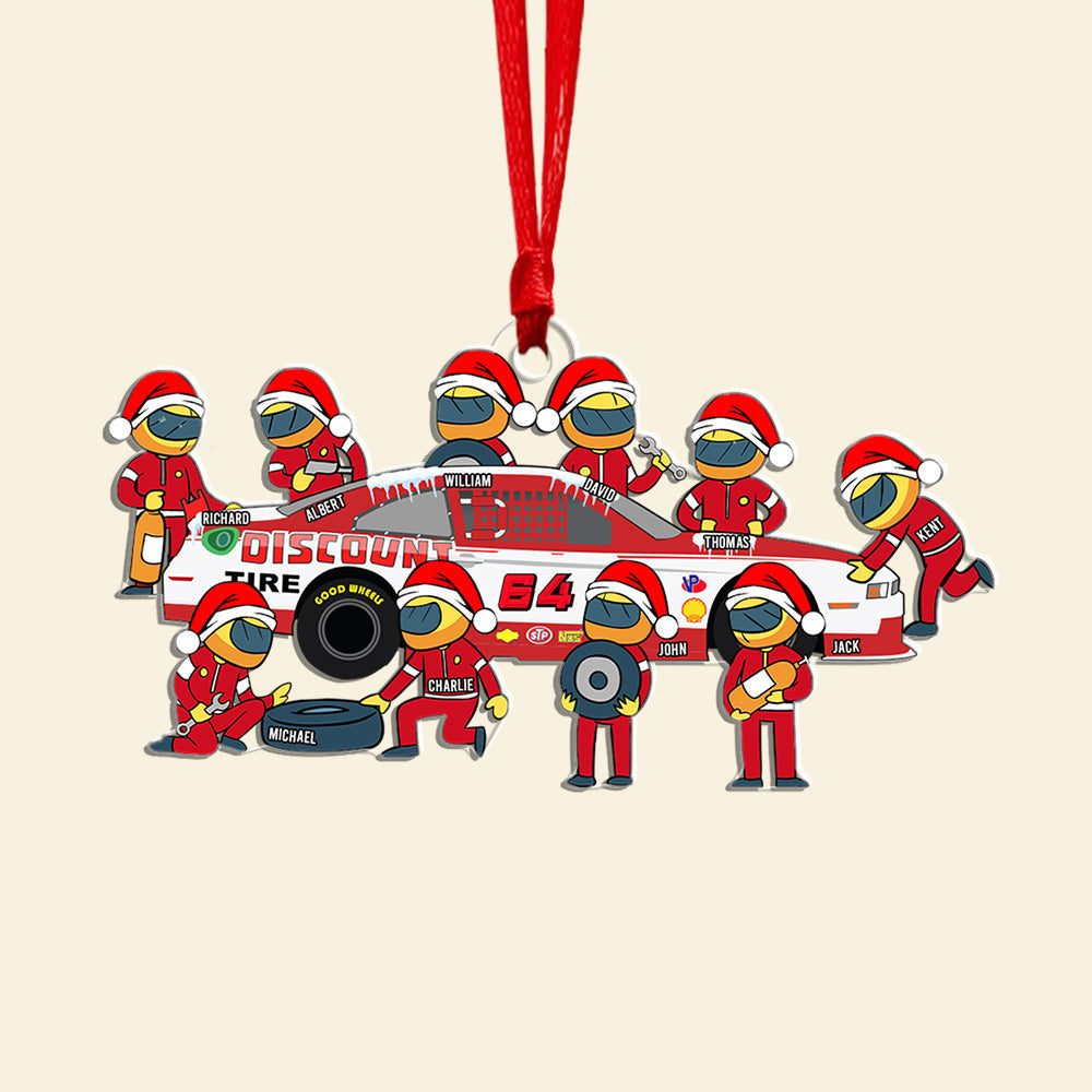 Custom Racing Team Christmas Ornaments - Personalized Holiday Gift Ornament PopCulturePrints